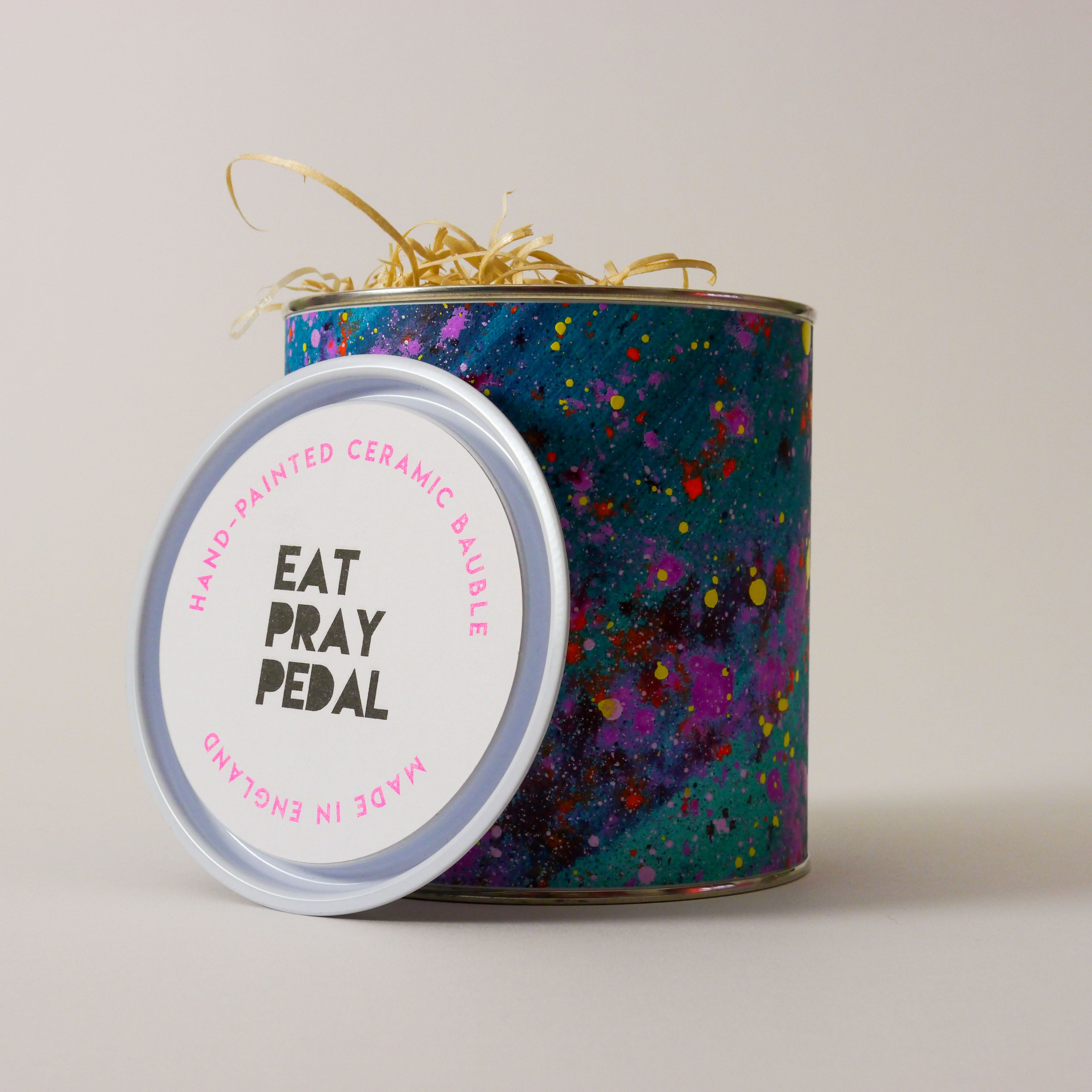 eat pray pedal Limited Edition Abstract Art Bauble 2024 – Eat Pray Pedal